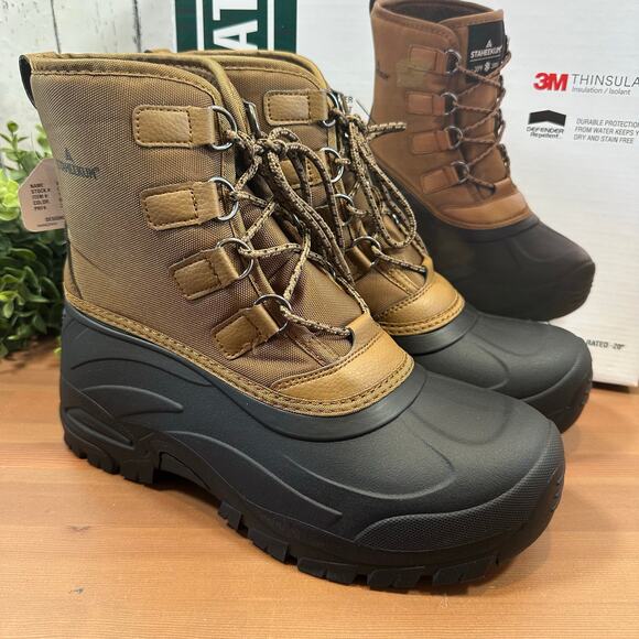 Staheekum Men's Brown Snow Boots Size 9 - Picture 2 of 8